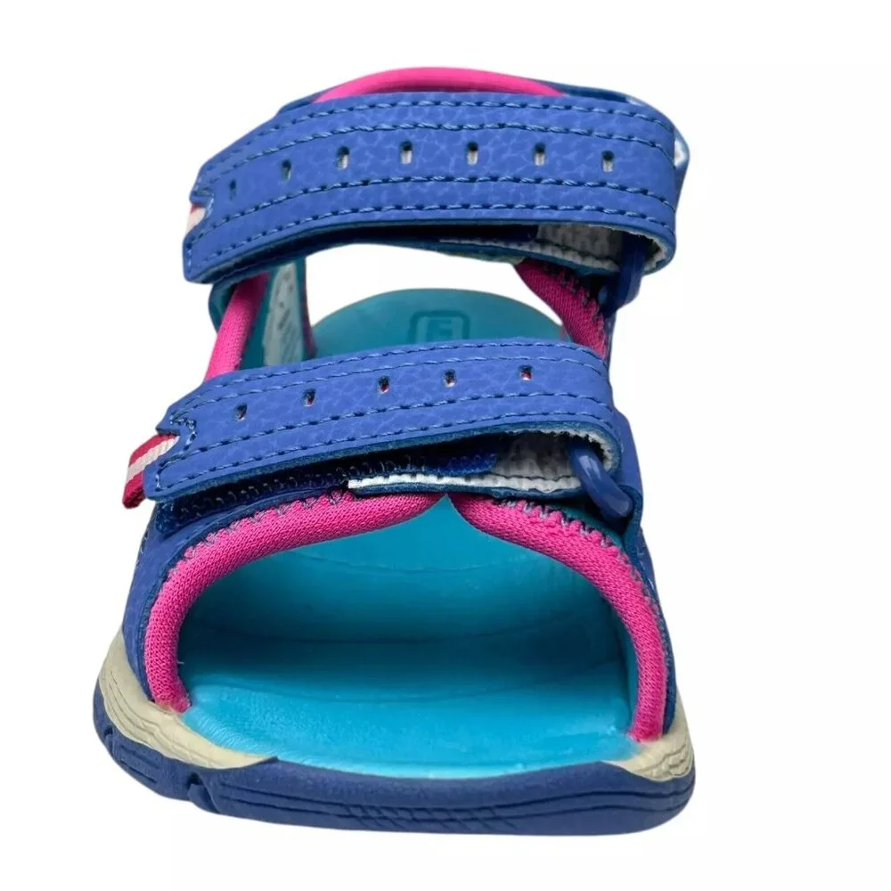 Merrell Toddler Girls Sport Sandal Size 10 Purple/Aqua Adjustable Strap Open Toe